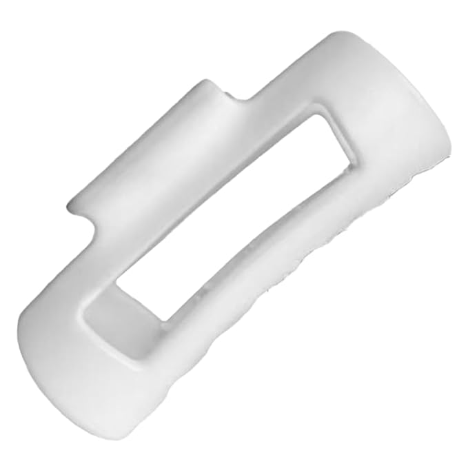 Silicone Hair Clips, Cloud Hair Pins for Women, 3.9 inch Soft Hair Claw Clip for Thick/Fine/Thin/Curly Hairstyle, White 1 Pack