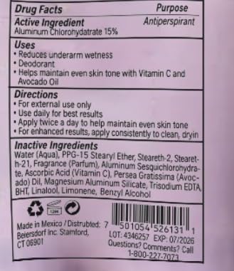 Pack of 4 Roll on Tono Natural antiperspirant Deodorants