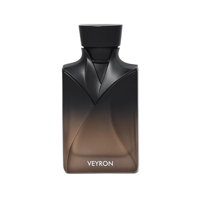 NASEEM VEYRON (Brown) Men’s Aqua Perfume 90ml | Alcohol-Free Oriental Spicy Fragrance with Tonka Bean, Amberwood, Lavender & Mandarin | Long-Lasting Non-Alcoholic Scent