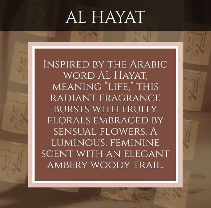 Prince Parfums Dubai – Al Hayat – 3.4 Ounces – Radiant Women’s Eau de Parfum – Fruity Florals with Jasmine & Amber – Essence of Life, Femininity & Beauty