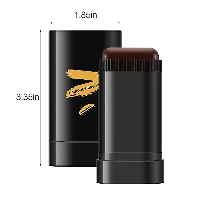 Boobeen Root Touch Up Hair Color Stick,Blendable Hairline Powder for Gray Coverage,Long Lasting Root Cover Up & Thinning Edges,Natural Finish for Women & Men