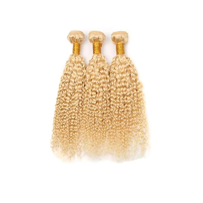 30 30 30 Inch Blonde Loose Wave Bundles 613 Curly Wave Bundle 613 Blonde Kinky Curly Human Hair 3 Bundles Brazilian Virgin Hair Extensions