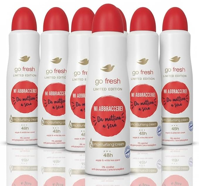 150ml Apple & White Tea Body Spray Anti-Perspirant 6 Pack