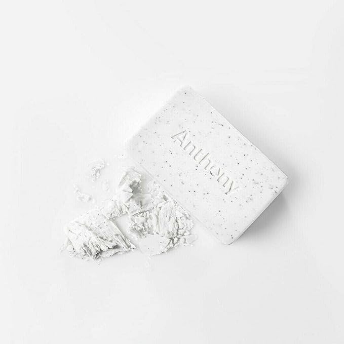 Anthony Men's Exfoliating Soap Bar, Grapefruit Scent, 5 Oz - Contains Cucumber Extract, Jojoba, Shea Butter, Squalane & Coconut Oils for Moisturizing & Exfoliating Body Skin