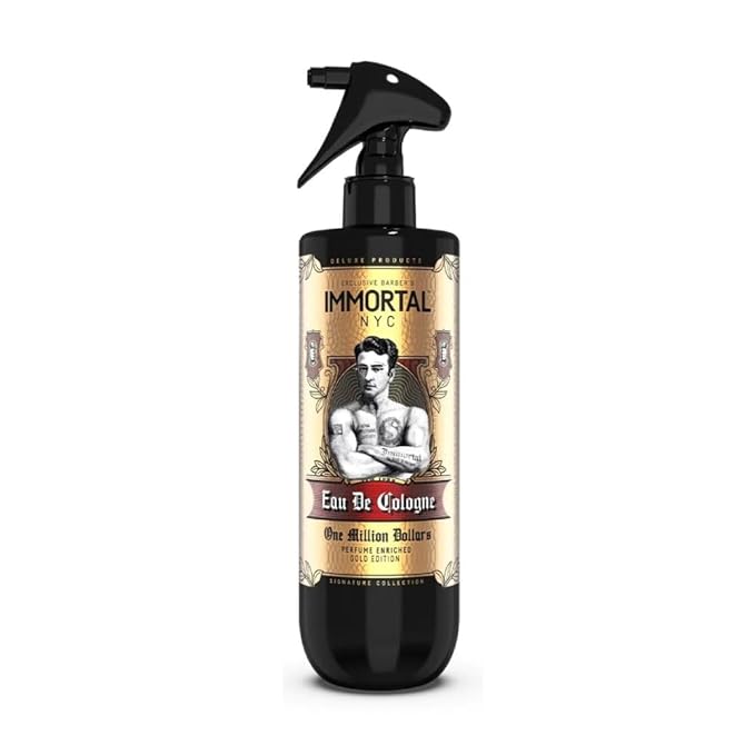 One Million Dollars After Shave Spray Body/Face 17oz. Premier Men's Cologne, - Exclusive Barbers - Softens Skin - Refreshes/disinfects and Relieves Face and Skin - Moisturizing Formula After Shaving