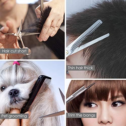 FARRAY Hair Cutting Scissors,6.5 Inch Professional Stainless Steel Barber Hair Scissors,for Both Salon and Home Use (Silver)