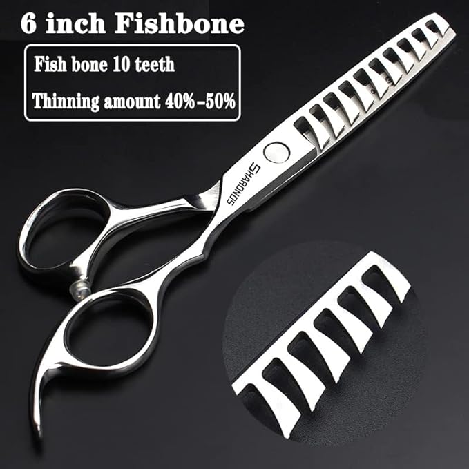 6/6.5-inch Professional Hair Clippers, Hairdressers, efficient Hair Clippers (6 inch-3pc)