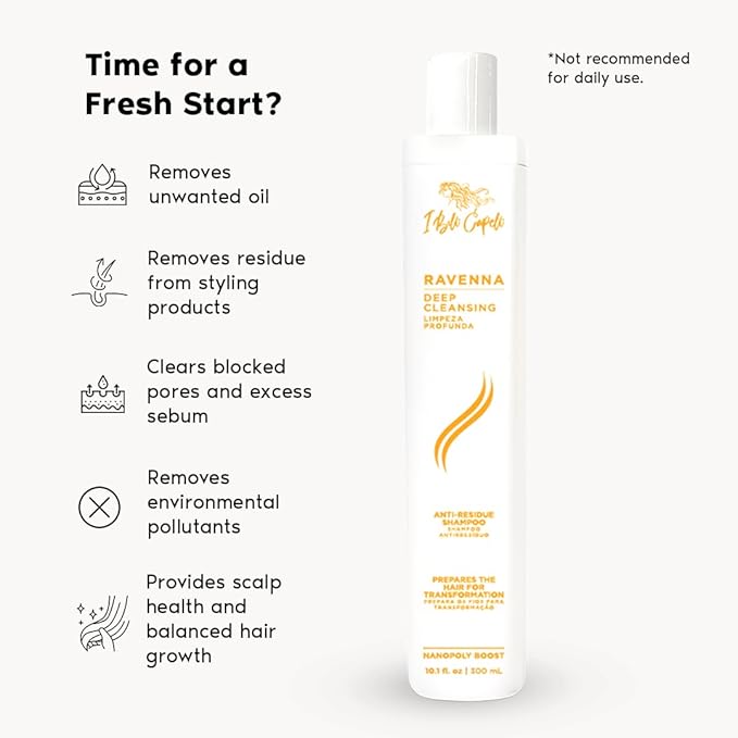 I Belli Capelli Ravenna Blond B-tox Hair Treatment Kit - 1kg/35.02 oz Hair B-tox + 300ml/10.1 fl.oz Anti-Residue Clarifying Shampoo for Longer Effect