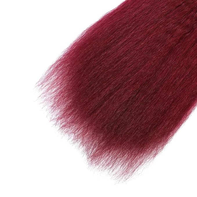 99j Bundles Human Hair Burgundy Yaki Straight Bundles Red Human Hair Bundle 18 20 22 inch 99J Yaki Bundle