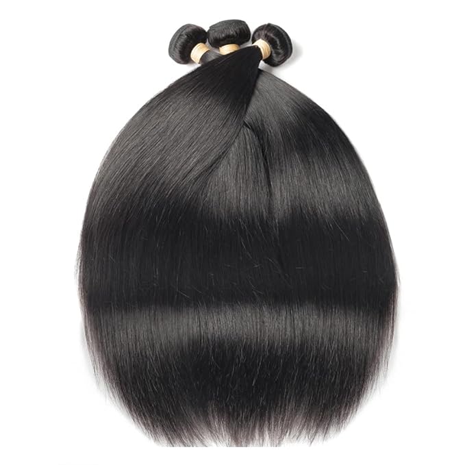 Straight Human Hair Bundles Brazilian Straight Bundles Human Hair 14 16 18 inch Natural Black Color