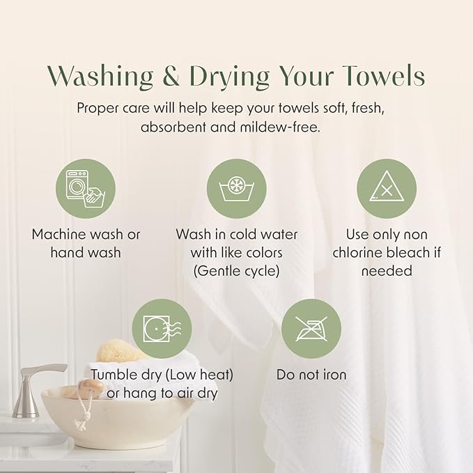 Springtree Home Luxury Bamboo Rayon Bath Towel Set of 4 | 35% Bamboo Rayon - 65% Cotton | Absorbent Quick-Dry Towels for Bathroom | Oeko-TEX Standard 100 Cotton | Grey - 4 Pack