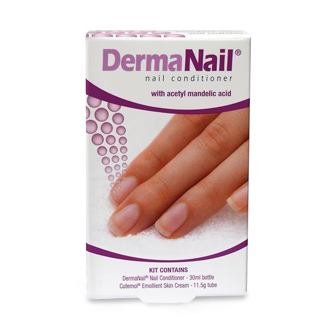 Nail Strengthener & Cuticle Cream Set - Fingernail Care Kit with Liquid Nail Strengthener & Cutemol Cream (11.5g Sample) Healthy Growth - Repair for Brittle, Damaged, Thin, & Peeling Nails