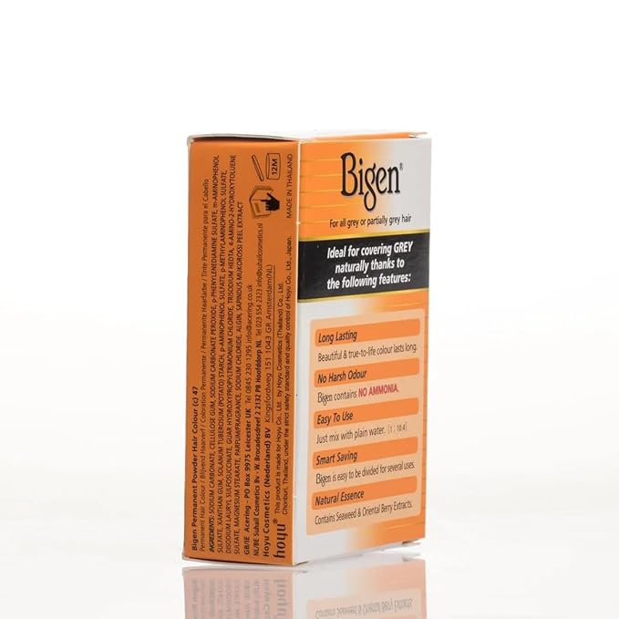 Bigen Powder Hair Color #47 Medium Chestnut .21 oz. (Case of 6)