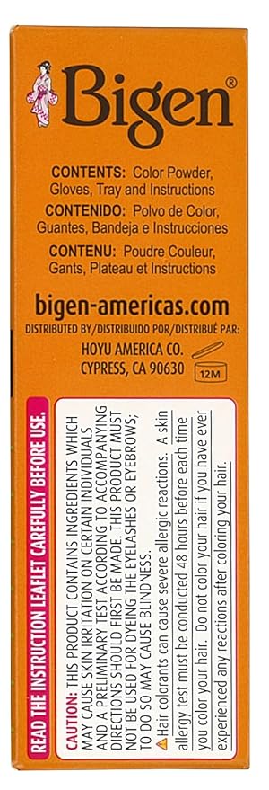 Bigen Permanent Powder Hair Color 46 Light Chestnut 5 Count (Pack of 1)