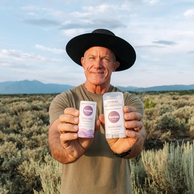 HUMBLE BRANDS Aluminum-Free Deodorant, Vegan and Cruelty- free, Formulated for Sensitive Skin, Mountain Lavender, 2.5 Ounce (Pack of 1)