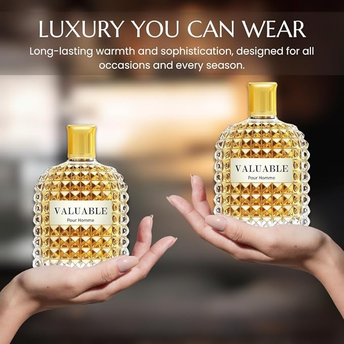 Perfume for Men – INSPIRED by A WORLD RENOWNED MEN'S PERFUME – Bergamot, Myrtle, Hazelnut, Leather – Bold, Warm, Sophisticated, Long-Lasting – 3.4 fl oz