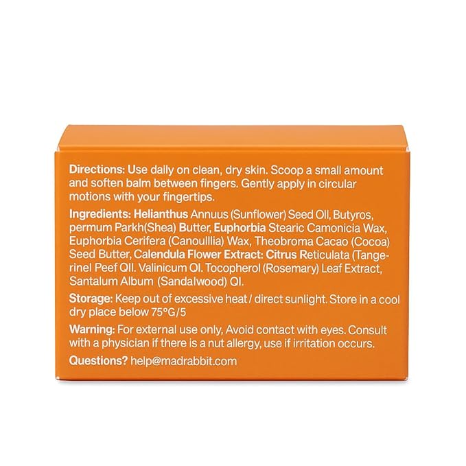 Tangerine & Vanilla Balm Salve - Tattoo Balm & Aftercare Cream, Color Enhancement that Revives Old Tattoos, Hydrates New Tattoos