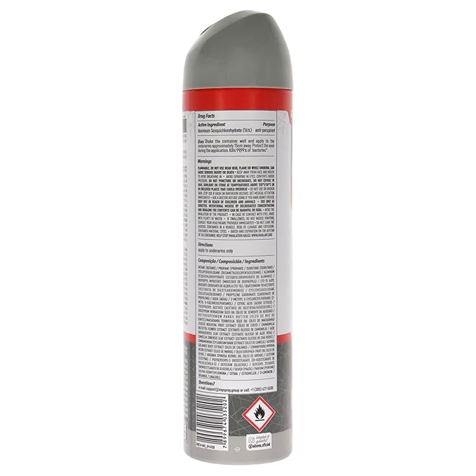 ABOVE Shiny Silver - 48 Hours Elements Antiperspirant Deodorant for Men - Notes of Jasmine and Mint - Dry Spray Protects Against Sweat and Body Odor - Stain, Cruelty and Alcohol Free - 3.17 oz