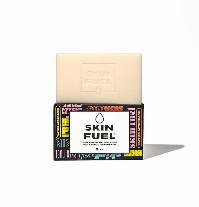 Tattoo Aftercare Soap Bar – Unscented Soap for Tattoos with Jojoba Seed Oil & Aloe for New Ink – Gentle, Moisturizing & Natural Tattoo Wash for All Skin Types (5 oz)