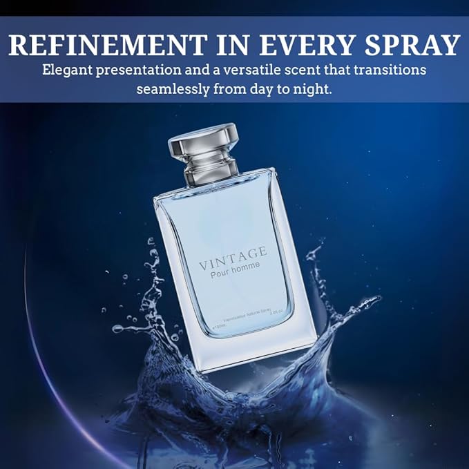 Men's Cologne – INSPIRED by A WORLD RENOWNED MEN'S PERFUME – Lemon, Bergamot, Neroli, Cedar – Fresh, Citrus, Aromatic, Woody – Long-Lasting Eau de Parfum 3.4 fl oz