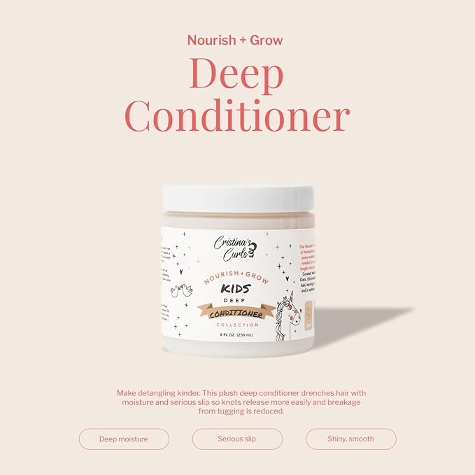 Cristina's Curls Kids Shampoo And Deep Conditioner Set – Gentle Cleanse And Detangling Slip