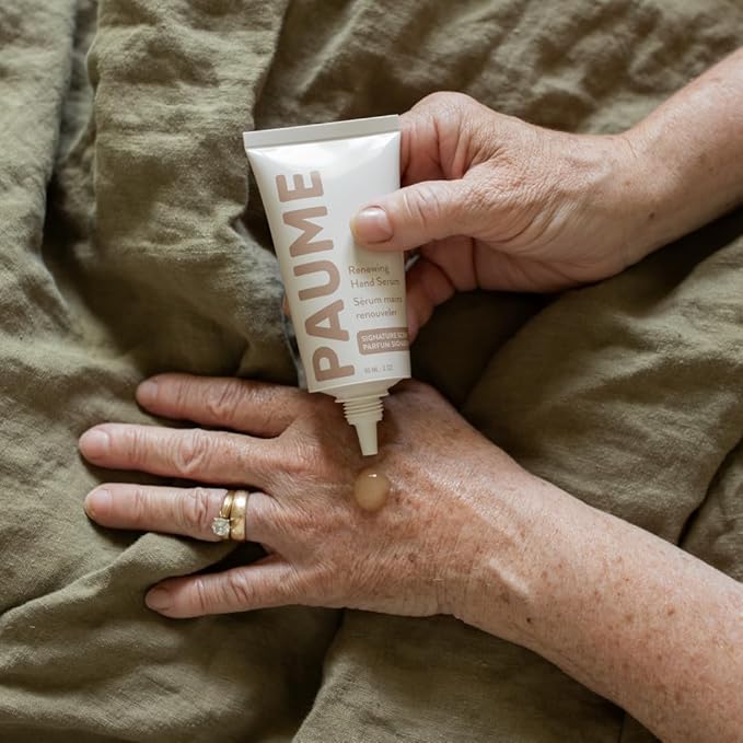 PAUME Renewing Hand Serum for Dry, Aging Skin With Hyaluronic Acid, Niacinamide and Vitamin C, Improve Skin Elasticity, Youthful-looking Hands, 2 oz