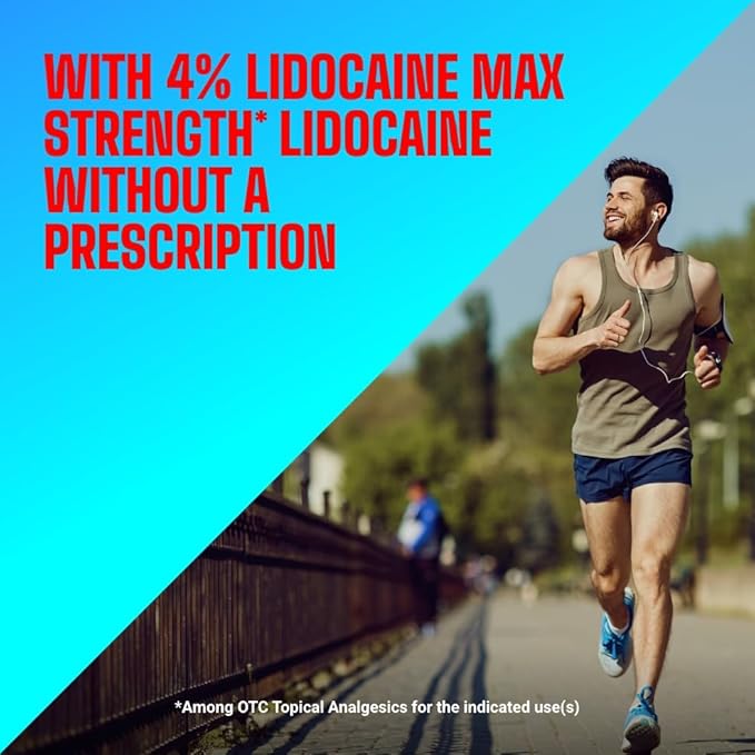Icy Hot Maximum Strength Lidocaine No-Mess Pain Relief Liquid, No-Mess Applicator, 2.5 Ounces, 2 pk