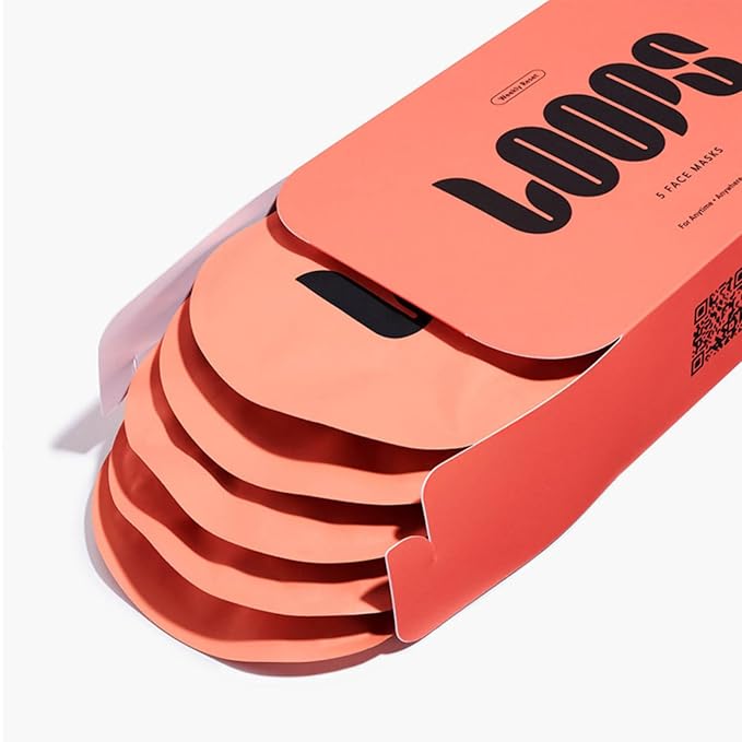 LOOPS WEEKLY RESET - Rejuvenating Hydrogel Face Masks - Rejuvenate, Hydrate, Refine, Visibly Plump - Moisturizing & Pore Refining - Glowing Skin Mask Face Mask Reduces Signs of Puffiness, 5pc
