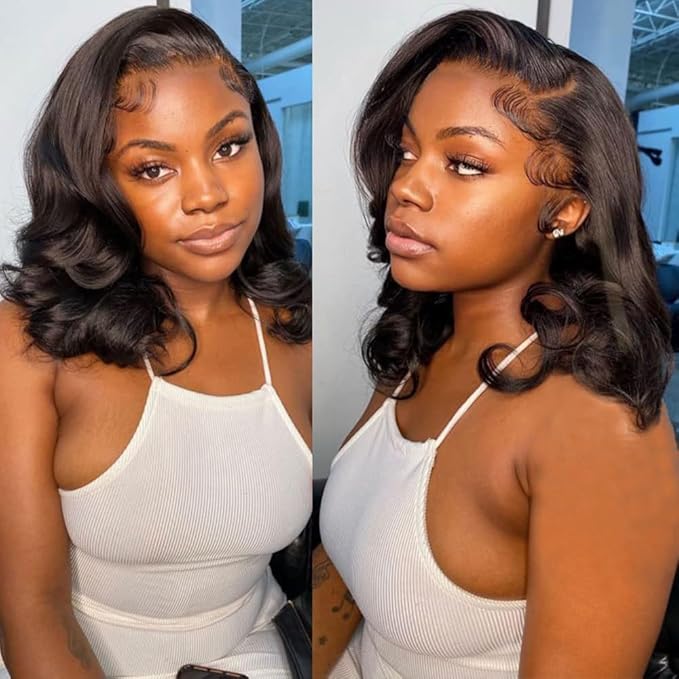 BOB Wig Human Hair 5X5 HD Lace Closure Wig 180% Density Body Wave Wig Human Hair Wigs For Black Women Pre Plucked 5 5 Closure Glueless BOB Wigs