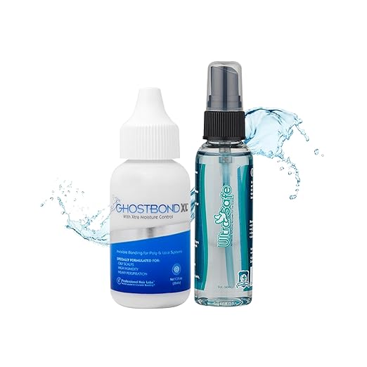GHOSTBOND XL 1.3oz & Ultra Safe Adhesive Remover 2oz – Invisible Lace Wig Glue and Gentle Non-Toxic Remover, Water & Oil-Resistant Bond for Lace Wigs & Hair Systems