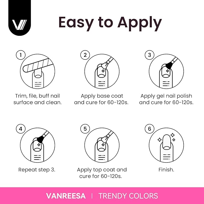 VANREESA Gel Nail Polish Kit with U V Light 74 Pcs Gel Polish Nail Set 56 All Season Colors Nail Polish Set Base Coat & 4 Effects Top Coat with Manicure Tools Complete Nail Kit Gifts for Women