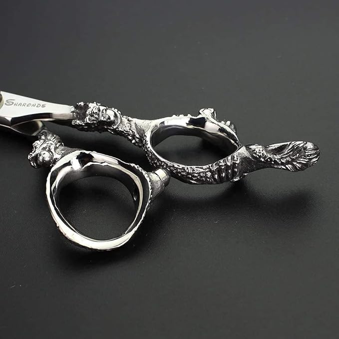 7" 7.5" 8"9" Professional Hairdressing Scissors Barber Salon Hair Cutting Dragon Shears (Large). (7 inch 3pc)