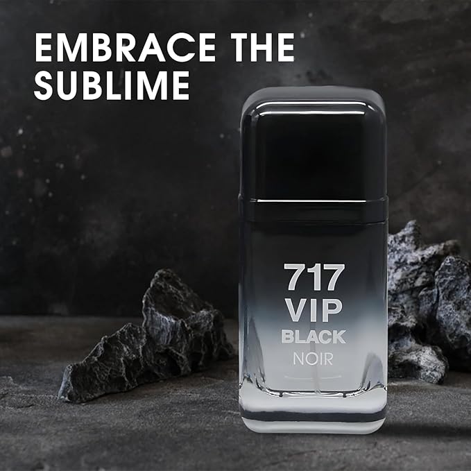 TWISHA 717VIP Black Men's Cologne–Bold & Sophisticated Scent Perfume for Men With Citrus,Spice,And Woody Notes–Long Lasting Fragrance For All Occasions