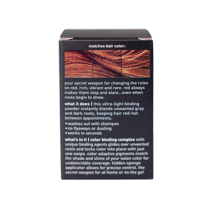 Style Edit Root Touch Up Powder for Light Red Hair | Cover Up Hair Color for Grays and Roots Coverage | Mineral Infused Binding Hairline Powder | 0.13 oz. Tub