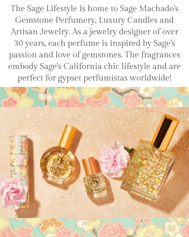The Sage Lifestyle Pearl Luxury Spray, Vanilla Perfume, Sandalwood, Vanilla Musk, Perfume for Women, Long Lasting, Clean, Soft Skin Fragrance, Artisan, Gourmand, 2 oz, Travel Size Parfum, Made in USA
