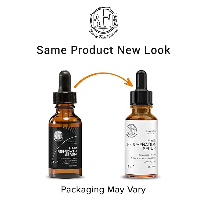 Hair Growth Serum- Maximum Strength DHT Blocker. Repairs & Stimulates New Follicle Hair Growth. Grow Stronger, Thicker, Fuller, Longer, Healthier Looking Hair. For Men & Women with No Side Effects.