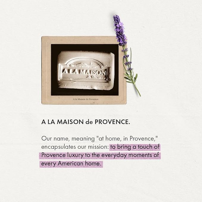 A LA MAISON Fresh Sea Salt Bar Soap - Triple French Milled Natural Moisturizing Hand Soap Bar (4 Bars of Soap, 3.5oz)