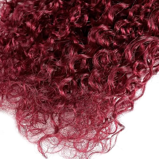 Red Bundles Human Hair Burgundy Water Wave Bundle 99j Human Hair Bundles 16 18 20 inch Red Water Wave Bundle 300g