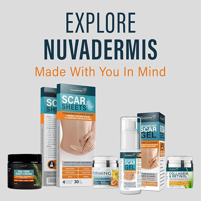 NUVADERMIS Urea Cream 40 Percent for Feet Maximum Strength - 40% Urea Foot Cream for Dry Cracked Heels and Feet - 2% Salicylic Acid, Shea Butter, Tea Tree Oil, Vitamin E - 5.3 fl oz