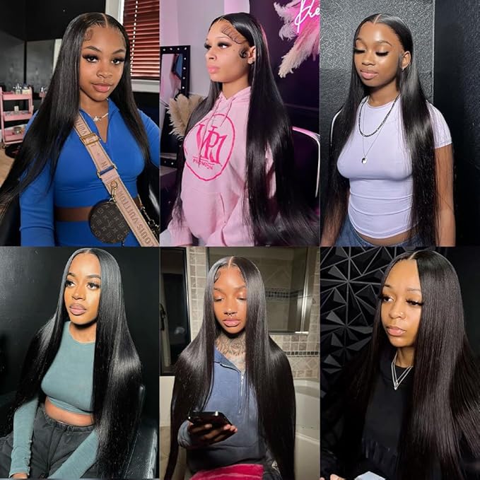 26Inch Clip in Hair Extensions Real Human Hair Straight 8Pcs Remy Hair Extensions Clip in Human Hair with 18Clips Double Lace Weft 120g Natural Black