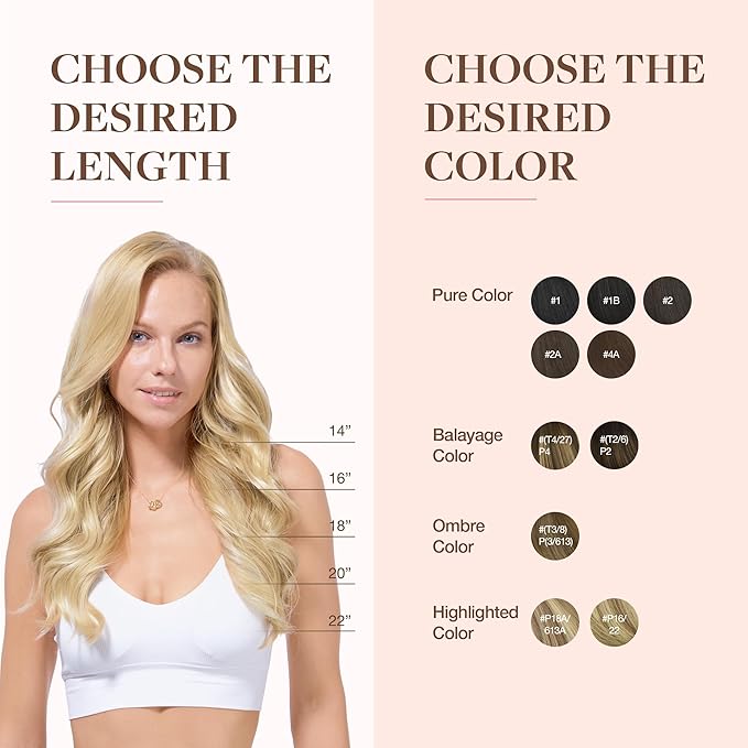 GOO GOO Clip in Hair Extensions Real Human Hair, Remy Human Hair Extensions Clip ins for Women, Natural Human Hair, 18inch 110g 7Pcs, 18D/22F Dirty Blonde Highlights