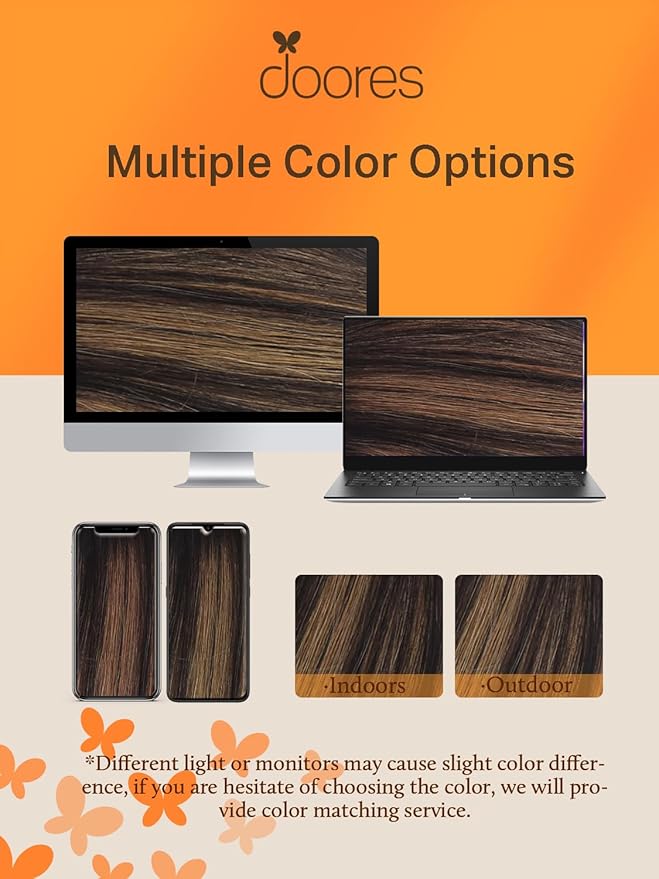 DOORES Hair Extensions Real Huaman Hair, Natural Black to Chestnut Brown 10 Inch 60g 40pcs, Tape in Hair Extensions Straight Remy Hair Extensions for Women Natural Hair