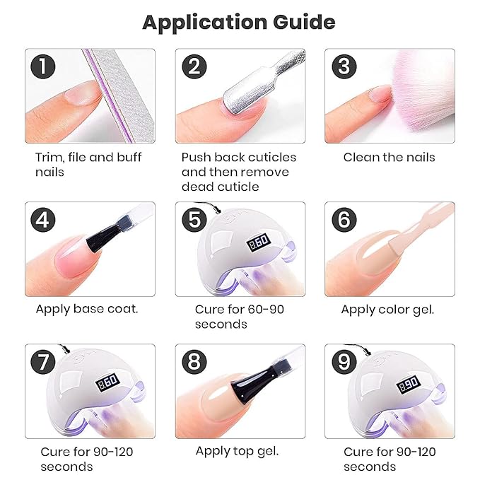 RARJSM Nude Gel Nail Polish Sheer Jelly Gray Pale Pink Gel Polish Set of 6 Transparent Colors Clear Light Brown Gray Purple Neutral Nuded Nail Varnish LED UV Curing Requires 7.5ml for Home Salon