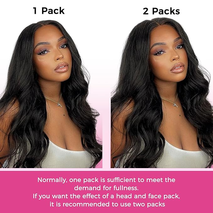 Lashey 5pcs Invisi Edge & 4pcs Seamless Clip in Hair Extensions Human Hair, 18 Inch 130g Real Human Hair Extensions Natural Black Body Wave Hair
