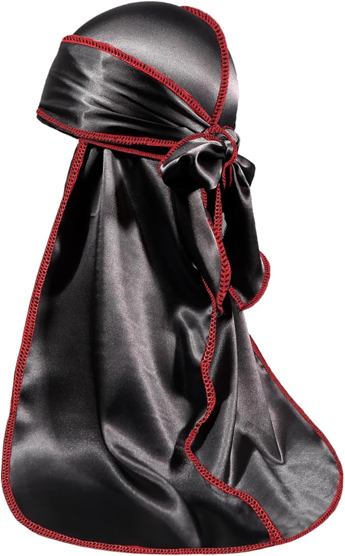 ForceWave Silky Durag for Men Wave Cap Satin Dorag for Men Women 360 Wave