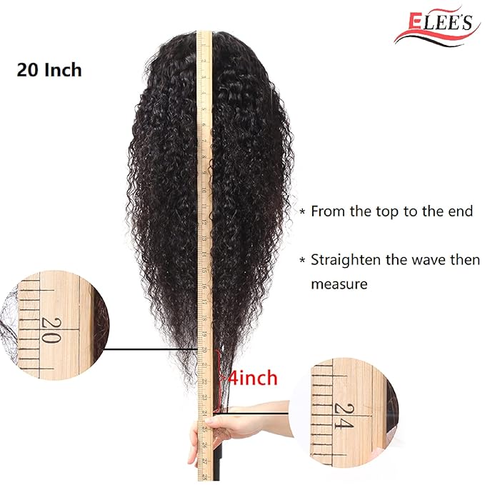 13x6 HD Transparent Lace Front Wigs Human hair Pre Plucked 200% Density Brazilian Water Wave Frontal Wigs Human Hair with Baby Hair Natural Hairline Natural Black Color 28 Inch