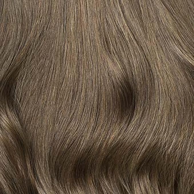 Luxy 100% Remy Human Hair - Seamless Clip-In Hair Extensions - Multi-Dimensional Color for Natural Blending, Adds Volume & Length 240 grams 24" Ash Brown Seamless