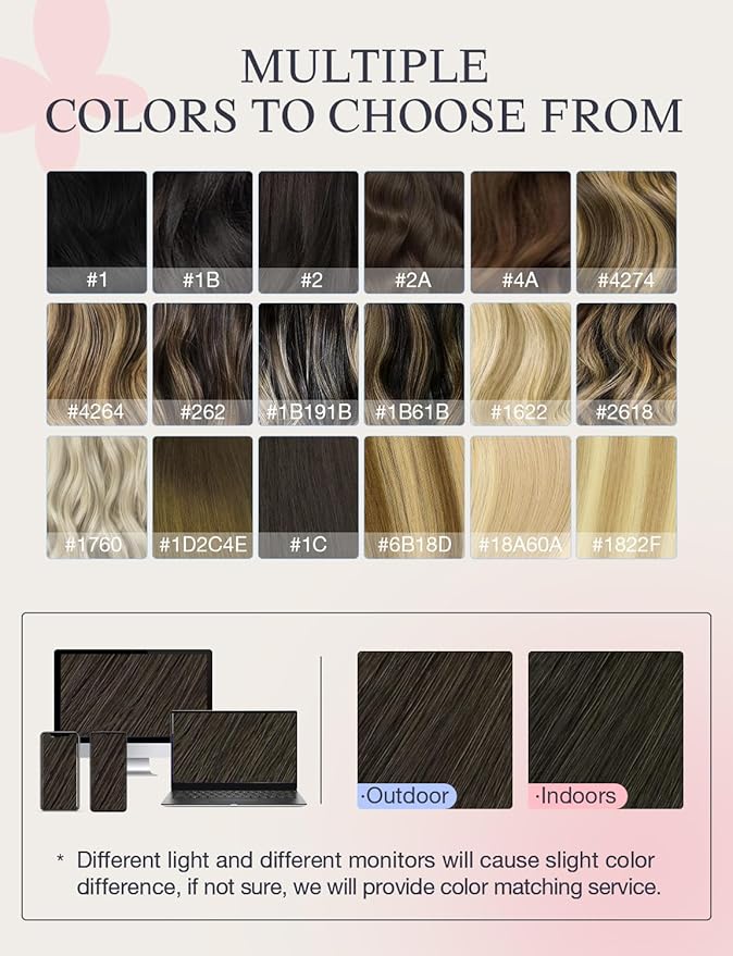 DOORES Invisi Edge Tape in Human Hair Extensions, Mocha Brown 10 Injection Tapeins with 10 Injection Tapeins 50g 22 Inch, Injected Tape in Extensions Virgin Human Hair
