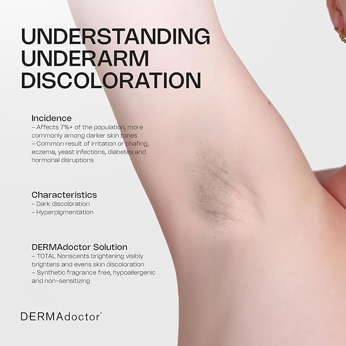 DERMAdoctor Total NonScents Ultra-Gentle Illuminator Antiperspirant Sensitive Skin. Unscented, Clinical Strength Antiperspirant for Men & Women; Hypoallergenic Roll On Deodorant - 3 oz
