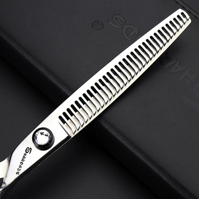 6/7/8 inch Cutting Thinning Styling Tool Rainbow Hair Scissors Professional Hairdresser Hairdresser Scissors Set (7-inch 2pc-A)